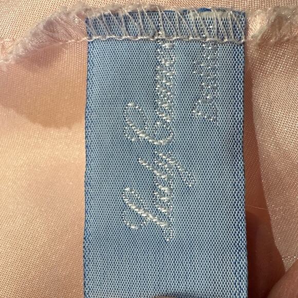 Vintage Lady Carmen Dallas Womens Ice Pink Satin Lace Slip/Dress/Gown Made USA - Picture 5 of 11